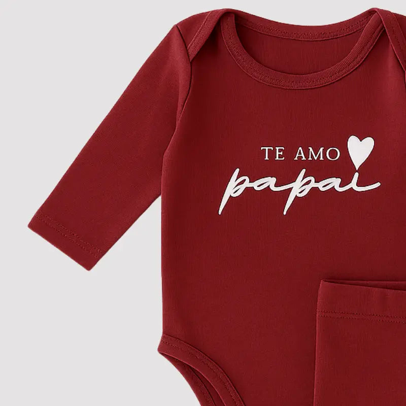 roupa para bebê com mensagem especial para o papai