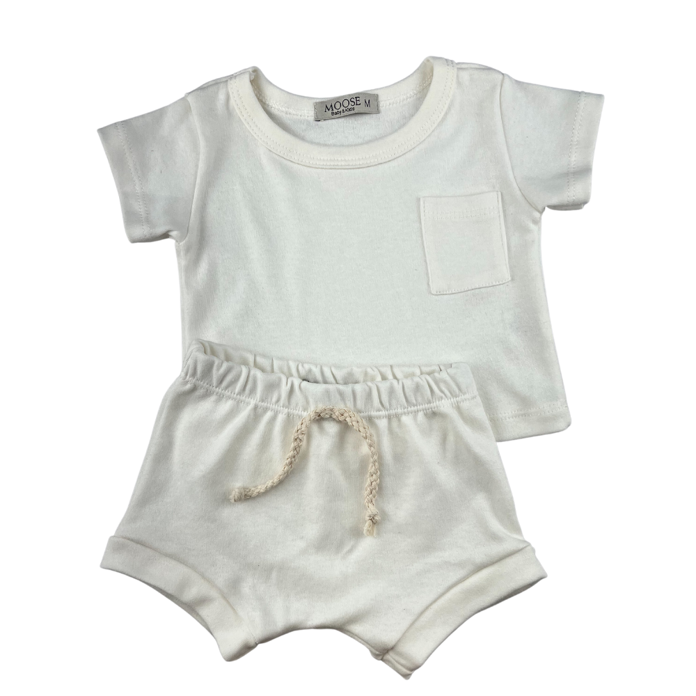 Conjunto Bebê Basic Off White