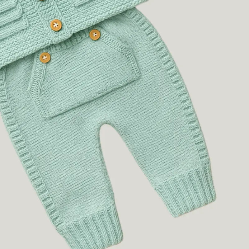 saída de maternidade de luxo em tricot masculino