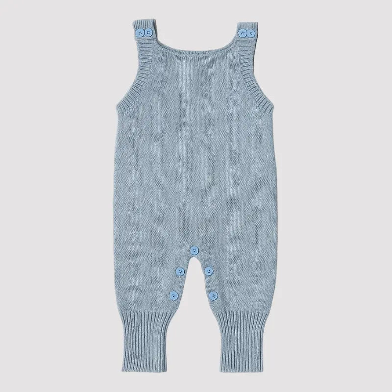 saída maternidade azul claro em tricot para bebê menino