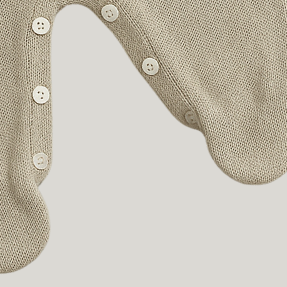 Kit Saída Maternidade Menino Tricot 2 Peças Louis Bege