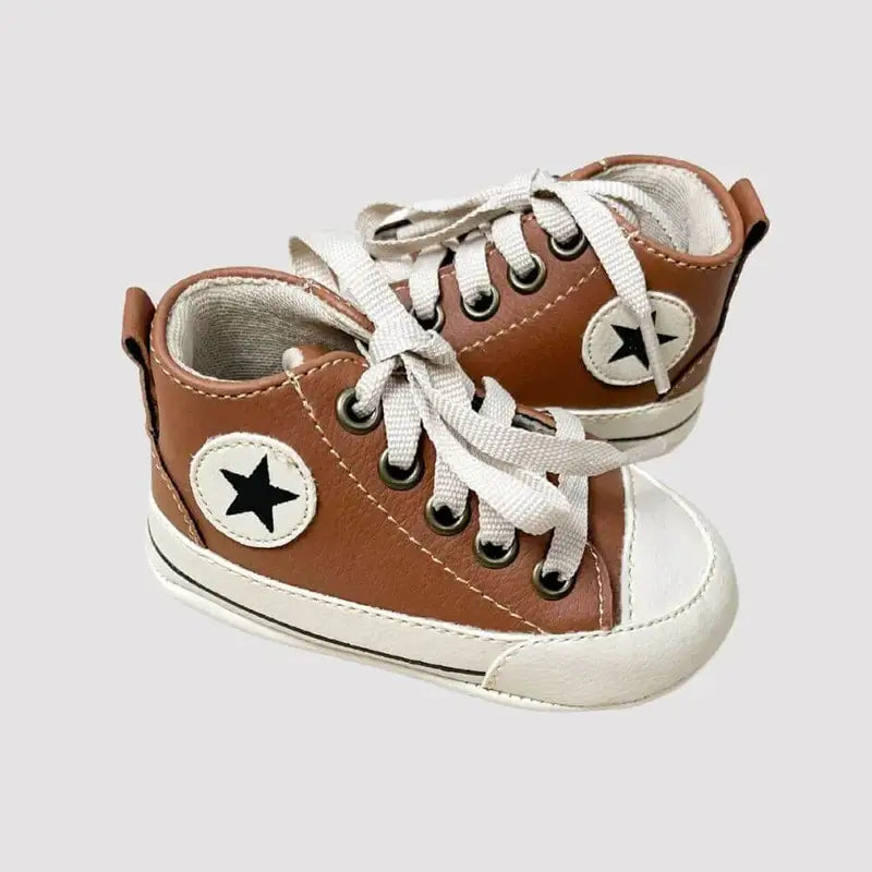 tenis bebe star marrom menino ou menina