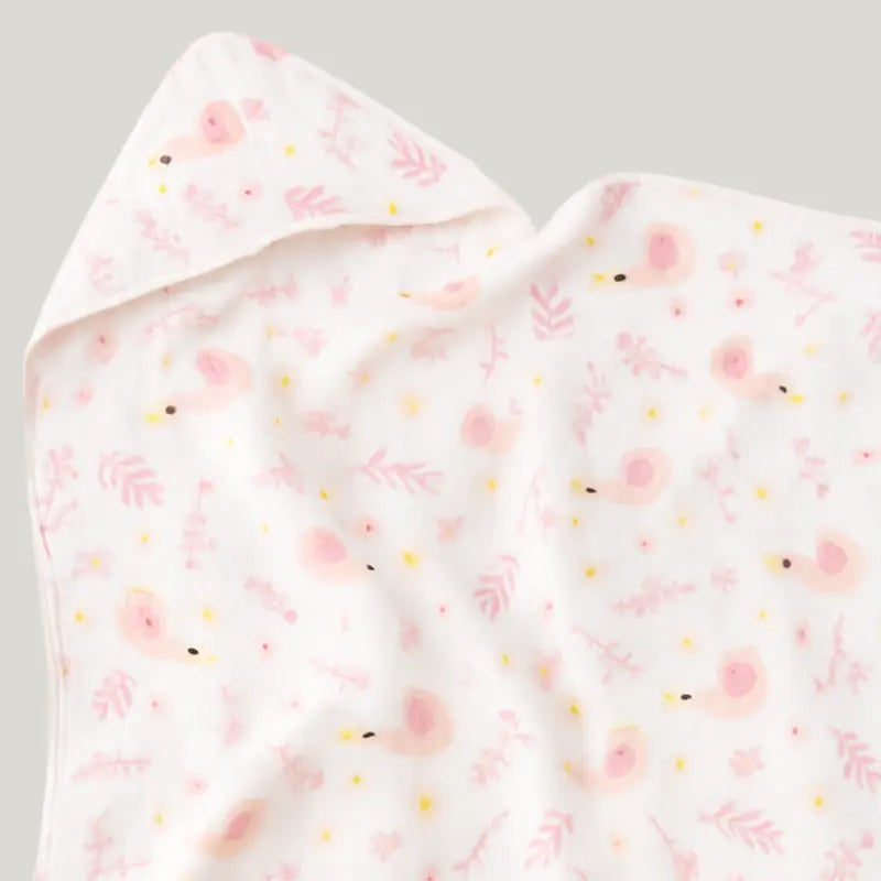 toalha de banho para bebê menina com capuz decorado