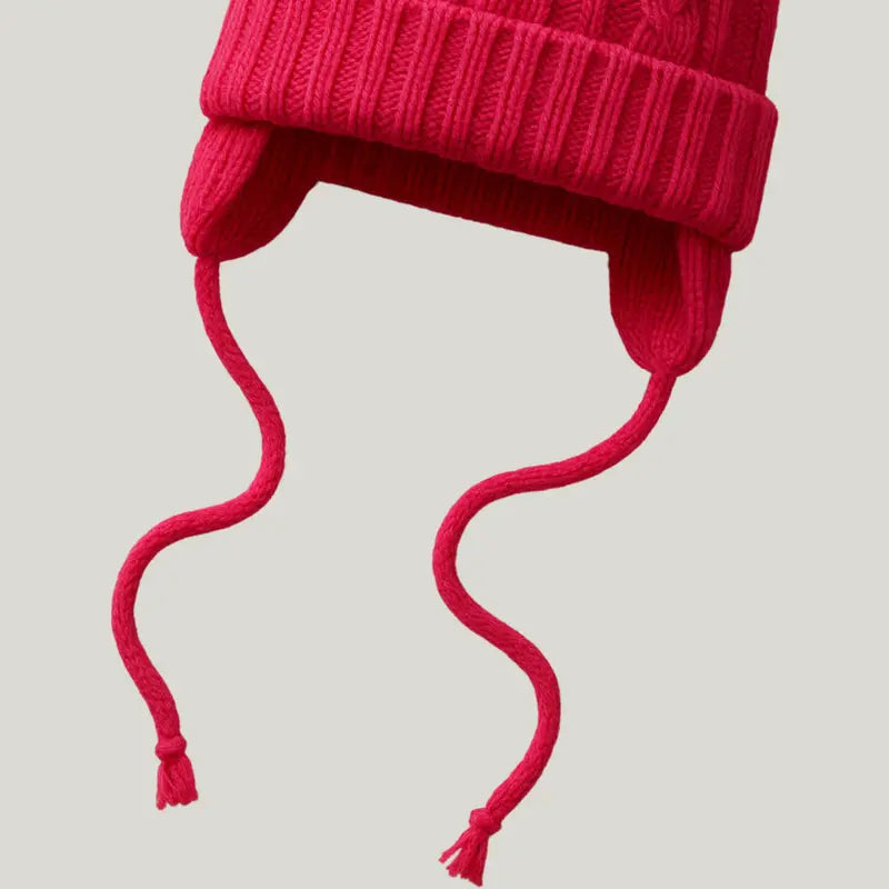 touca bebê quente e delicada com estampa de listras