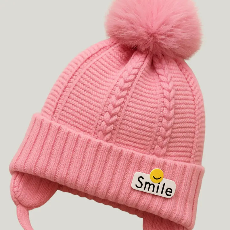 touca de inverno fofa para bebê menina