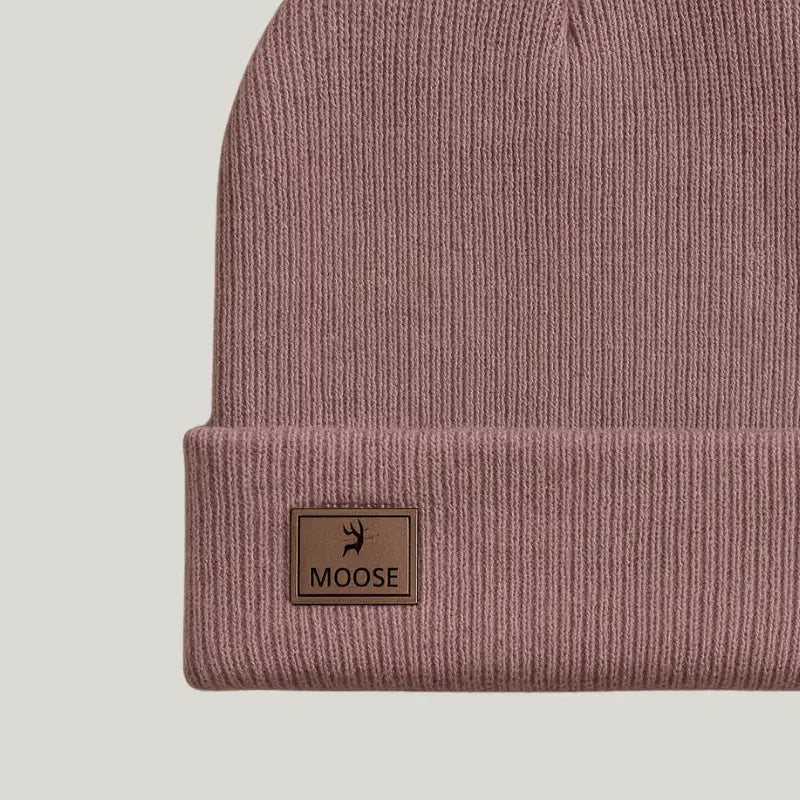 touca de tricot rosa para adulto unissex