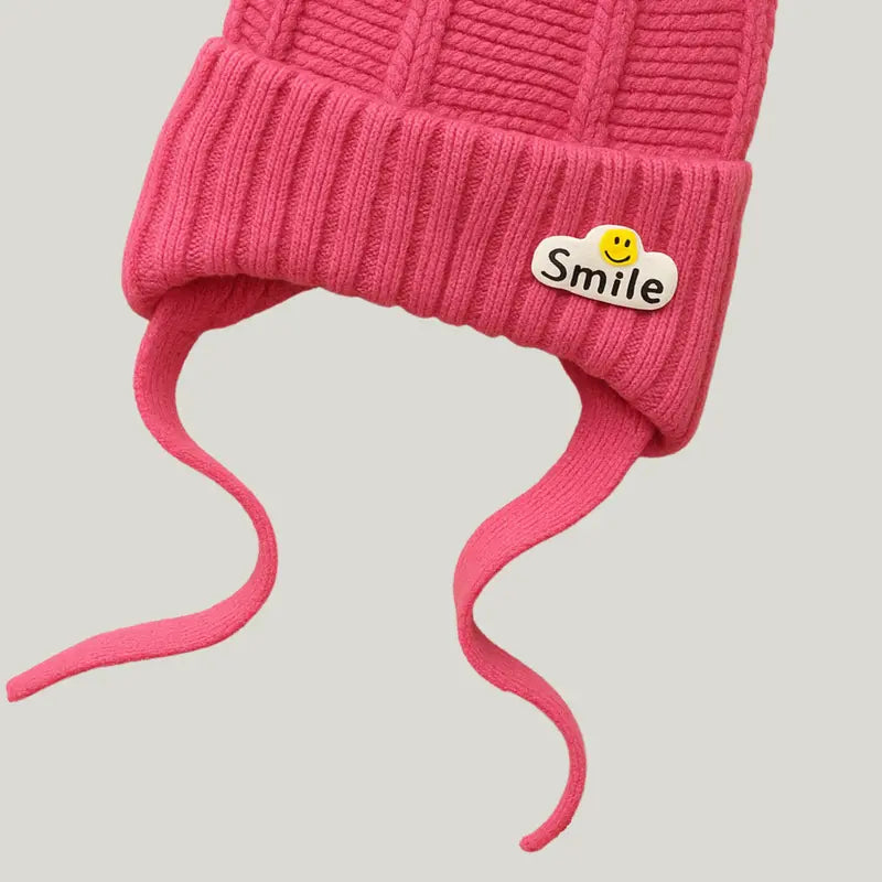 touca quentinha para bebe menina inverno