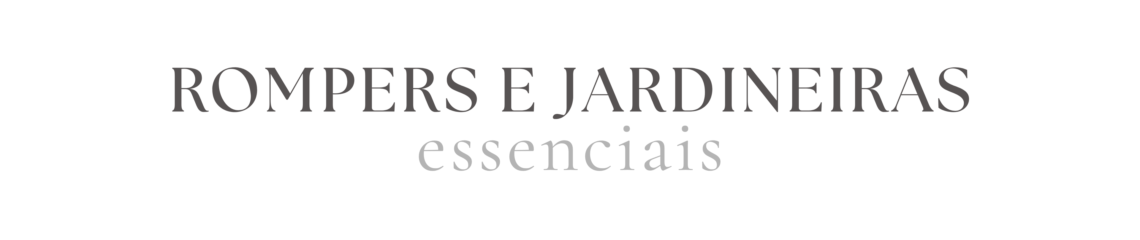 Rompers e Jardineiras