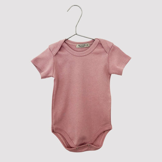 Body Bebê Organic Rosa Curto