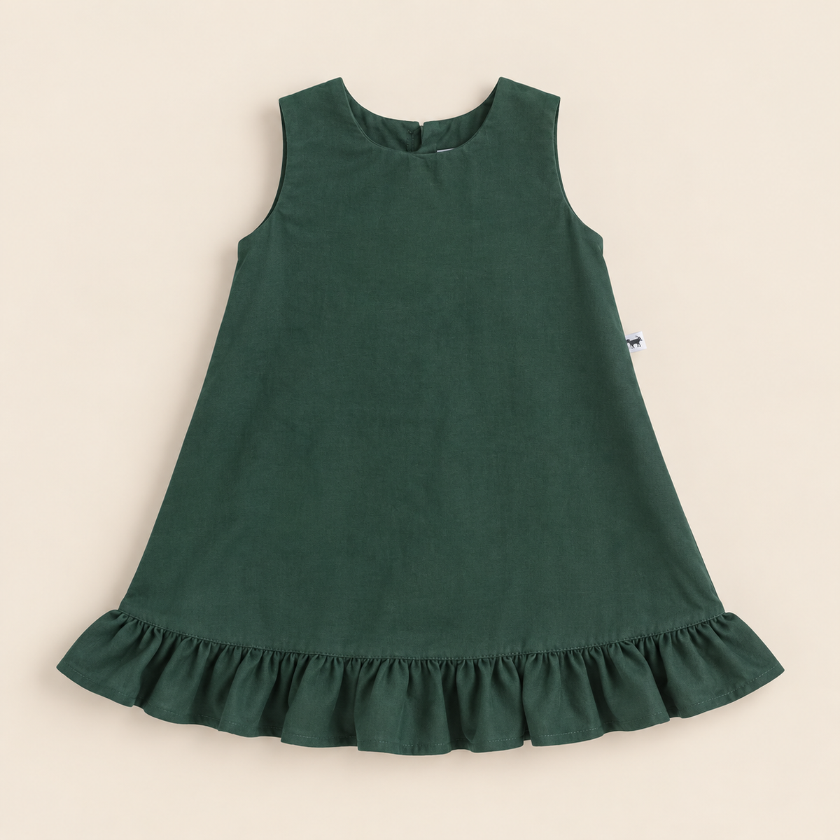 Vestido Infantil Algodão Petite Musgo