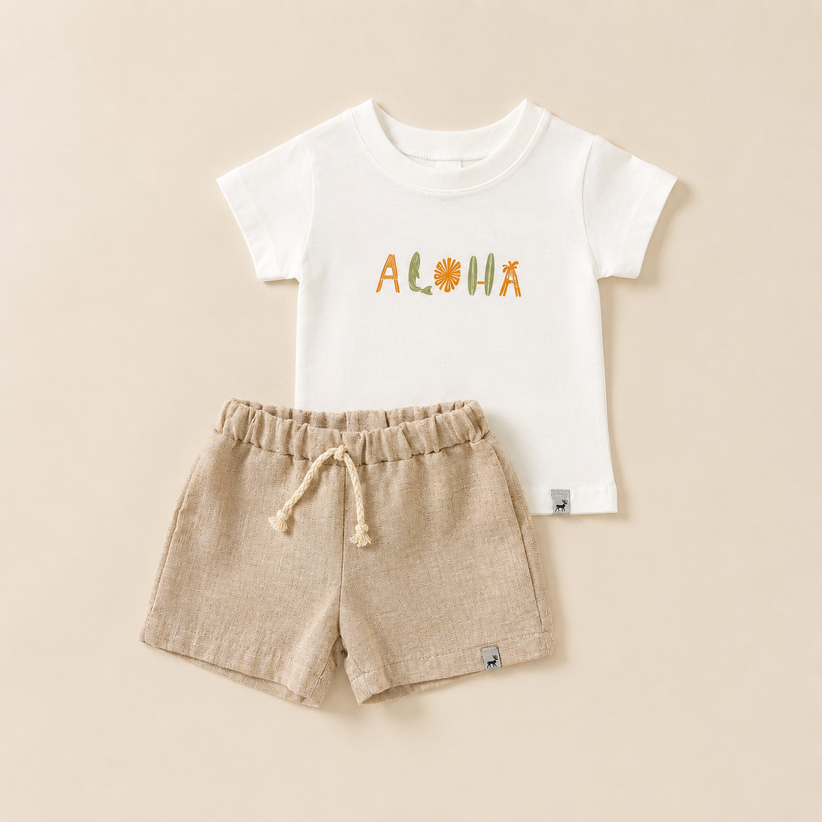 Conjunto Bebê Aloha Caqui