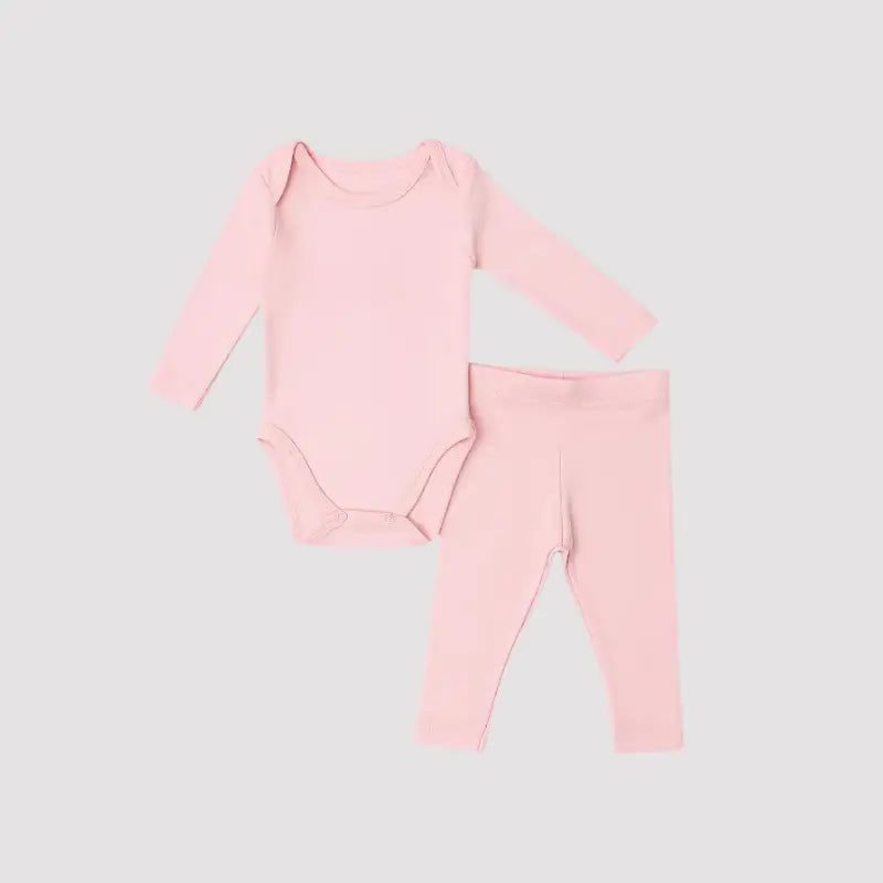 Conjunto Bebe Algodão Orgânic Rosa