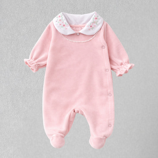 Macacão Prematuro Charlote Rosa