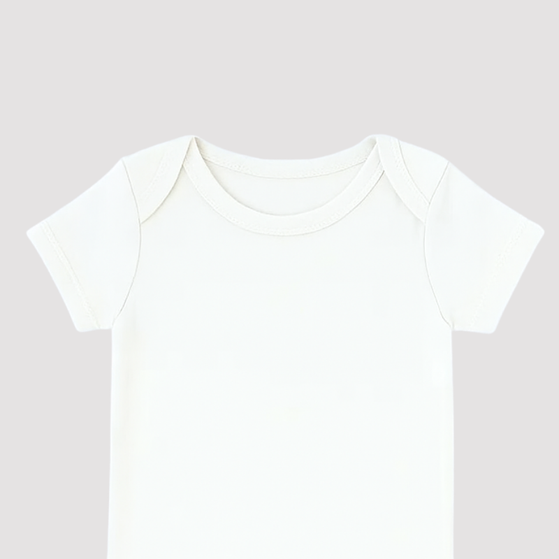 Body Bebê Organic Off White Curto