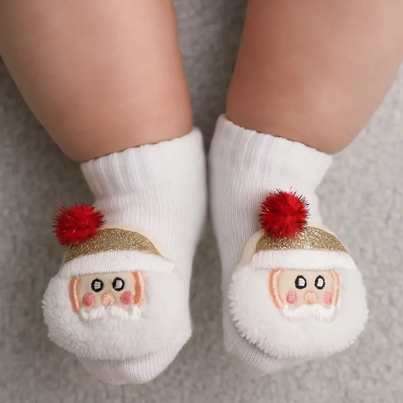 Meia Bebê Noel Sensorial