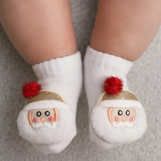 Meia Bebê Noel Sensorial