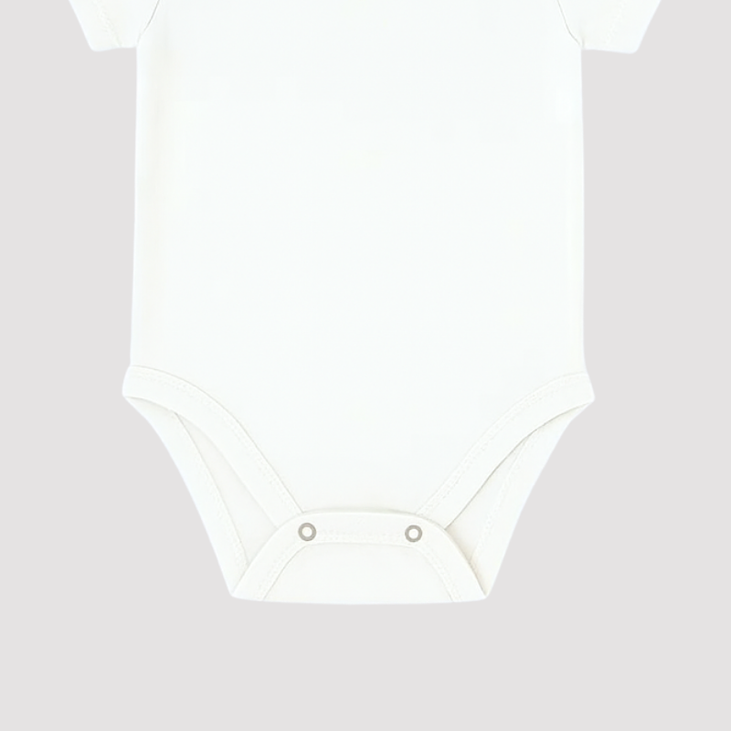 Body Bebê Organic Off White Curto
