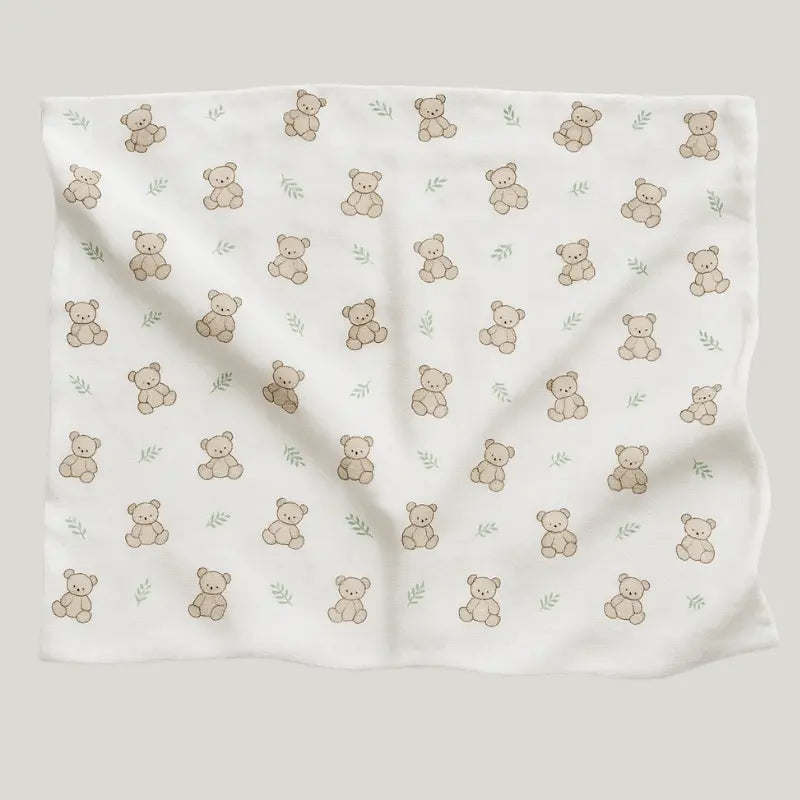 Cueiro Bebê Algodão Bear Florest