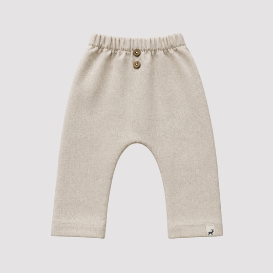 Calça Bebê Beach Linho Cru