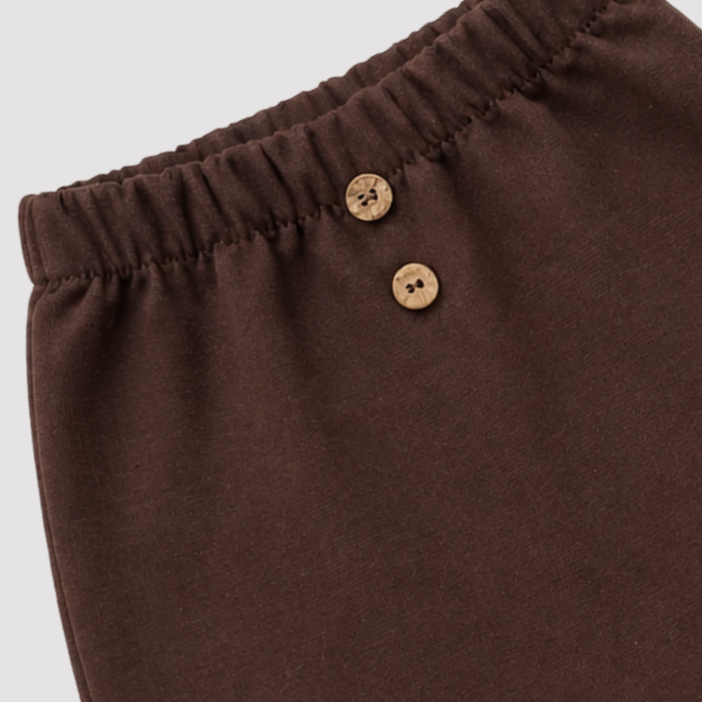 Calça Bebê Beach Linho Mocha