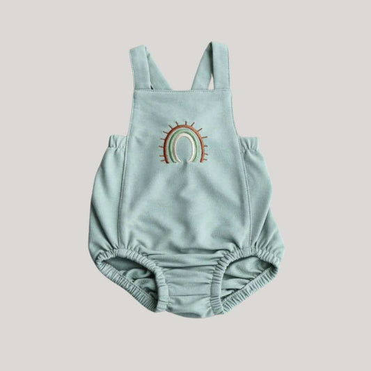 Romper Bebê Rainbow Verde Menta