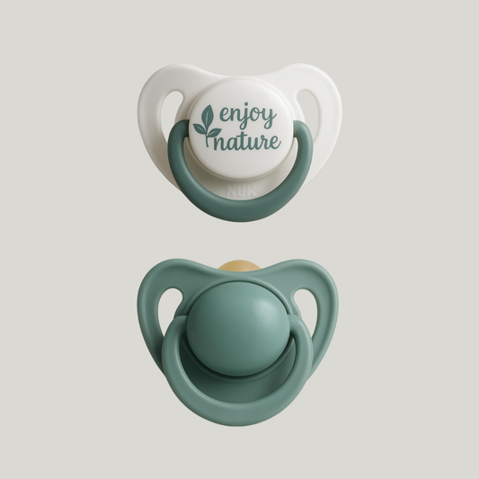 Kit 2 Chupetas For nature Silicone Green