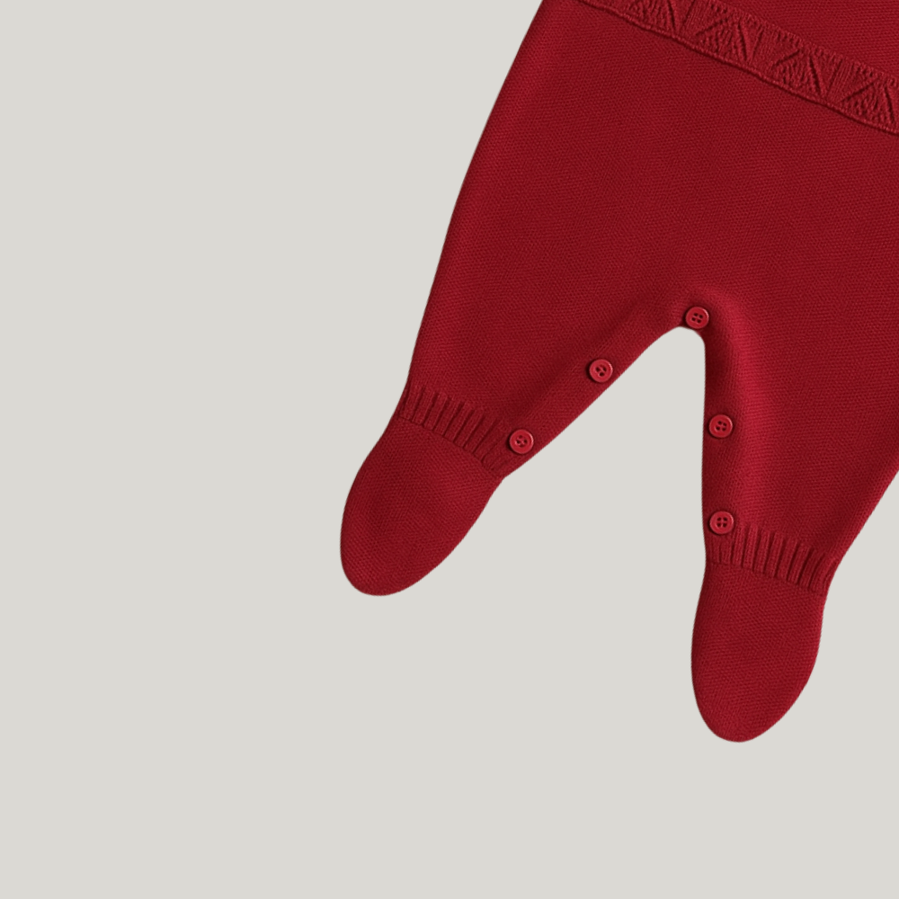 Kit Saída Maternidade Menina Tricot 2 Peças Thereza Red