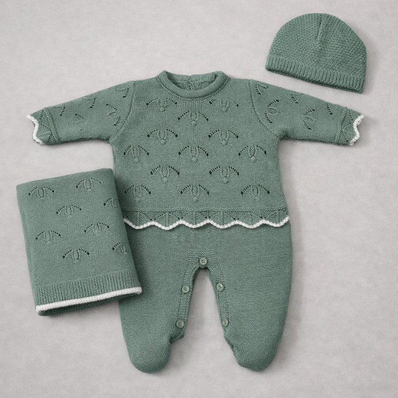 Kit 3 Peças Saída Maternidade Valentina Oliva