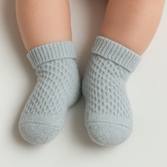 Meia Bebê Essential Cinza