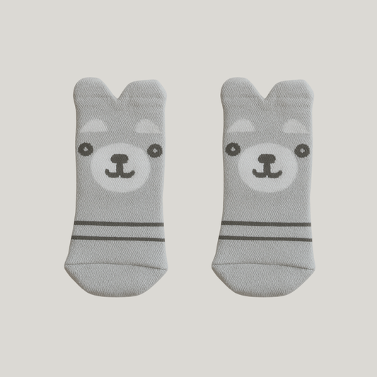 Meia Bebê Cut Bear Cinza