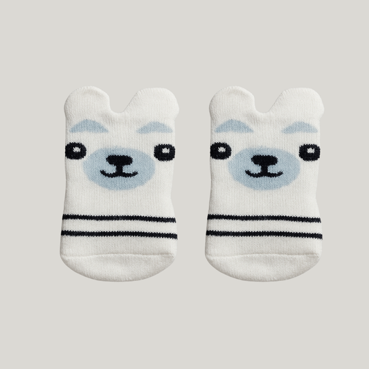 Meia Bebê Cut Bear White