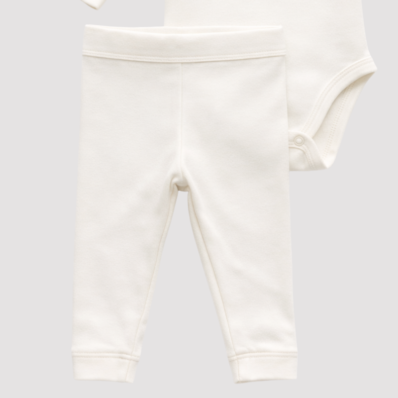 Conjunto Bebê Algodão Hello Mundo Musgo