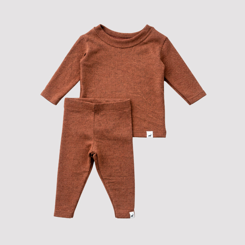 Conjunto Bebê Tricotado Confort Chocolate