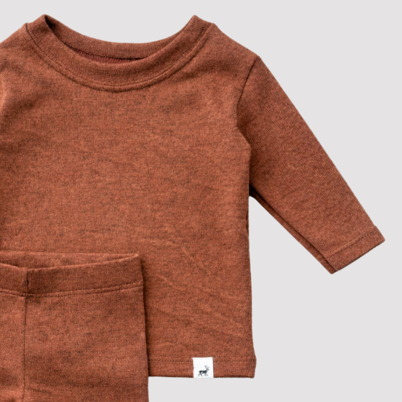 Conjunto Bebê Tricotado Confort Chocolate