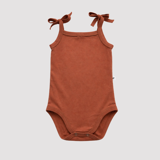 Body Bebê Menina Alcinha Caramelo