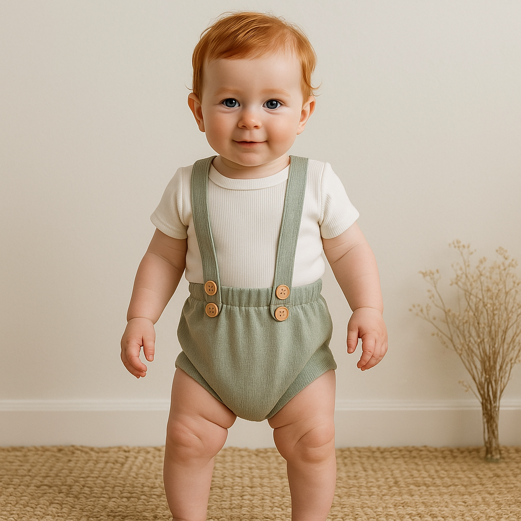Short Suspensorio Bebê Bege