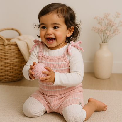 Conjunto Bebe Menina Ciclista Rose