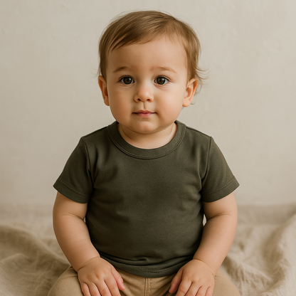 Camisa Bebê Confort Verde Musgo