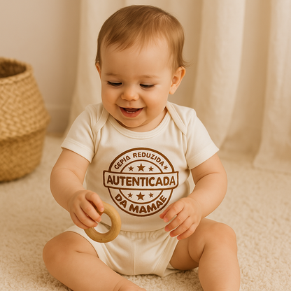 Conjunto Bebê Copia Autenticada Mamãe Off White