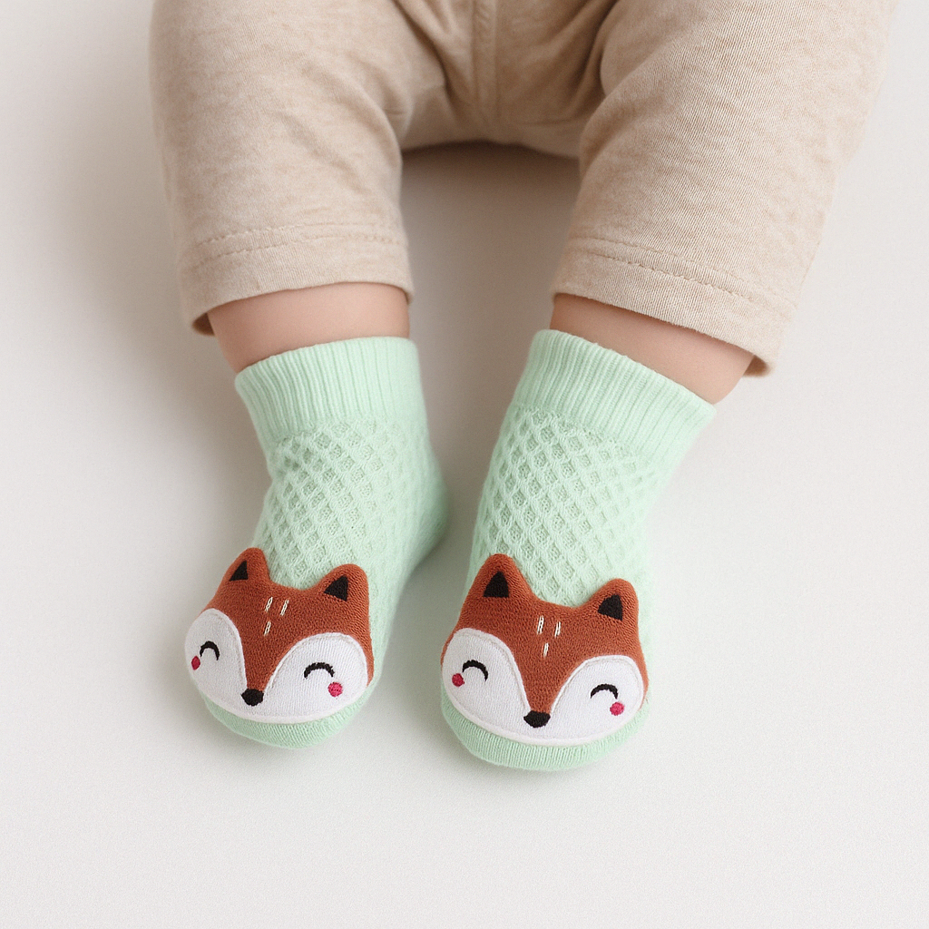 Meia bebê Confort Fox Menta