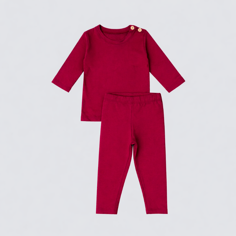 Conjunto Bebê Essence Bordo