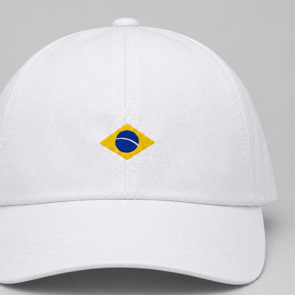 Boné bebê Brasil White