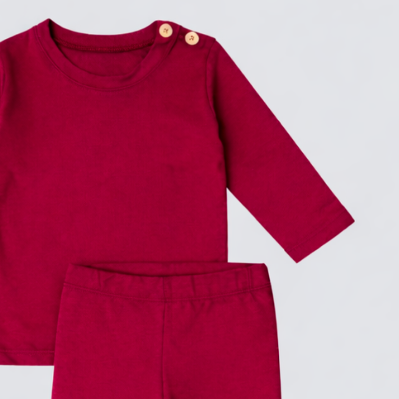 Conjunto Bebê Essence Bordo