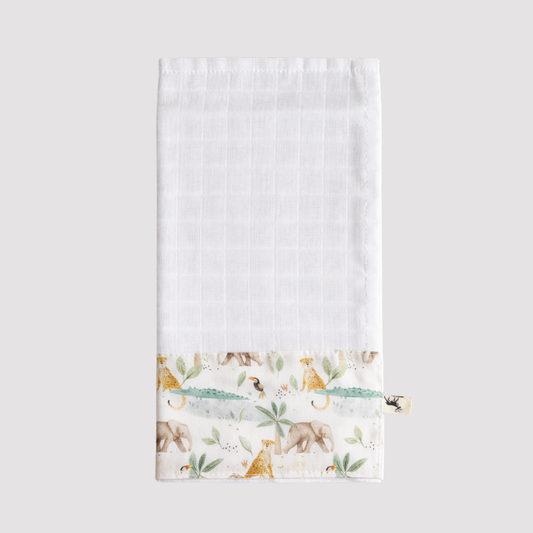 Paninho de Boca Bebê Algodão Safari Party