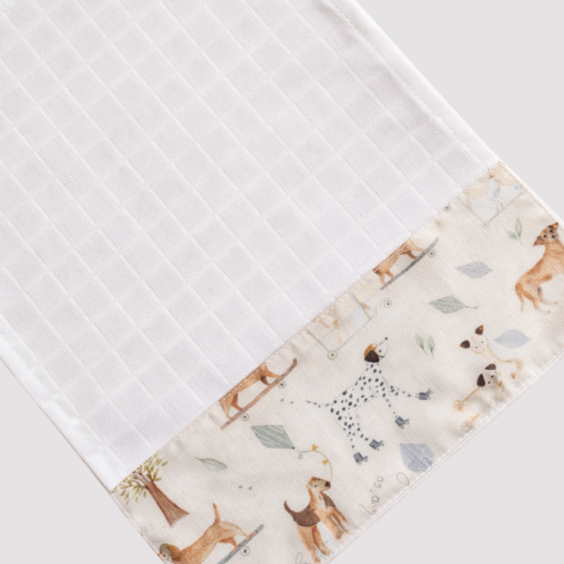 Paninho de Boca Bebê Algodão Dogs