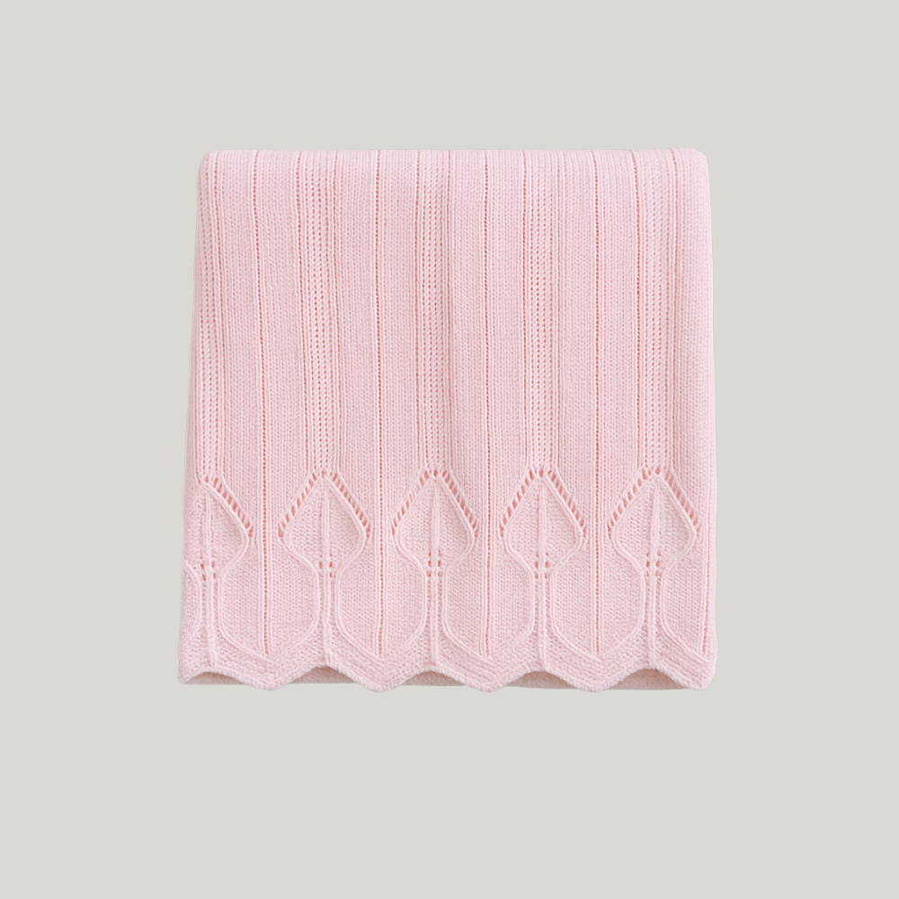 Kit Saída Maternidade Menina Tricot 4 Peças Florence Salmão