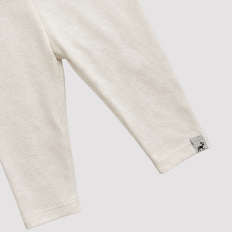 Calça Bebê Algodão Buttons Off White