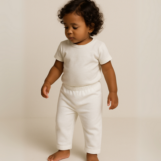Calça bebê Confort Algodão Branco