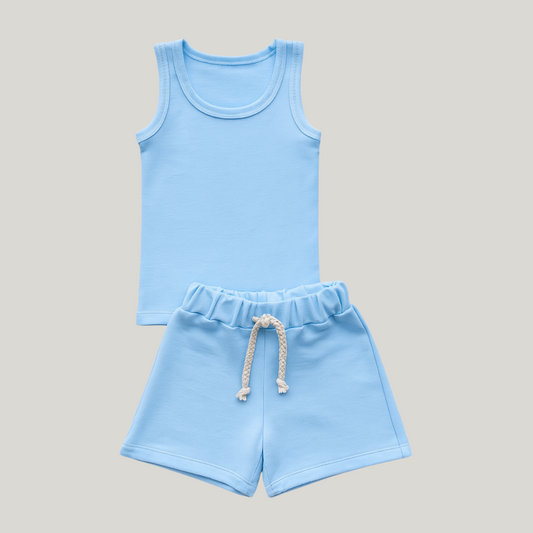 Conjunto Bebê Ollie Verão Azul