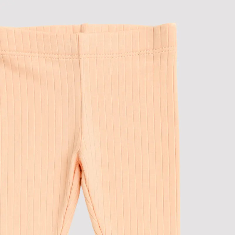 Calça Bebê Canelado Salmão